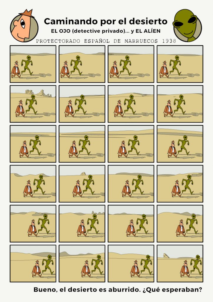 webcomic nft el ojo alien desierto