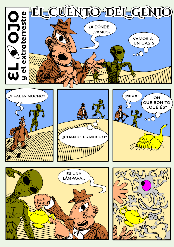 el alien y el genio 1 WEBCOMIC