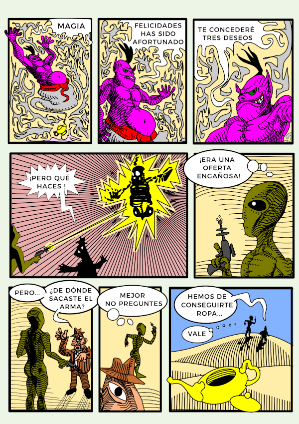 el alien y el genio 2 WEBCOMIC