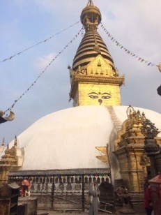 Stupa Boudhanath, tomada en vivo y enviada en segundos, por mi hermana bonpo Cristella Trujillo