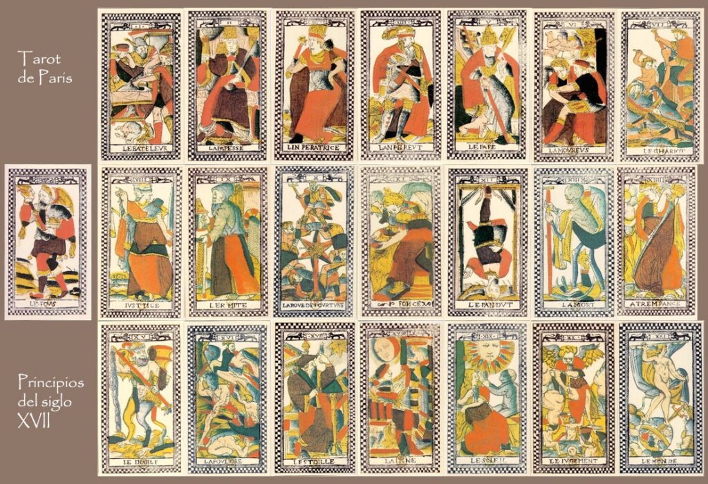 Tarot parisien Tarot-de-Paris-Siglo-XVII